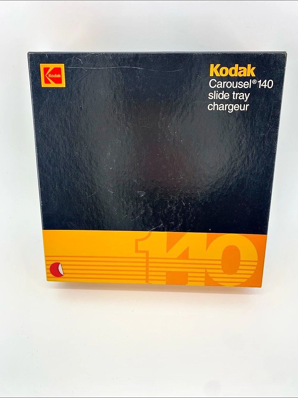 Kodak | Vintage Carousel 140 Slide Projector Tray with Original Box | Black